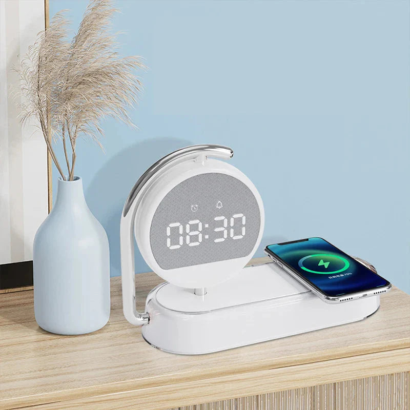 Réveil simulateur d'aube avec chargeur induction