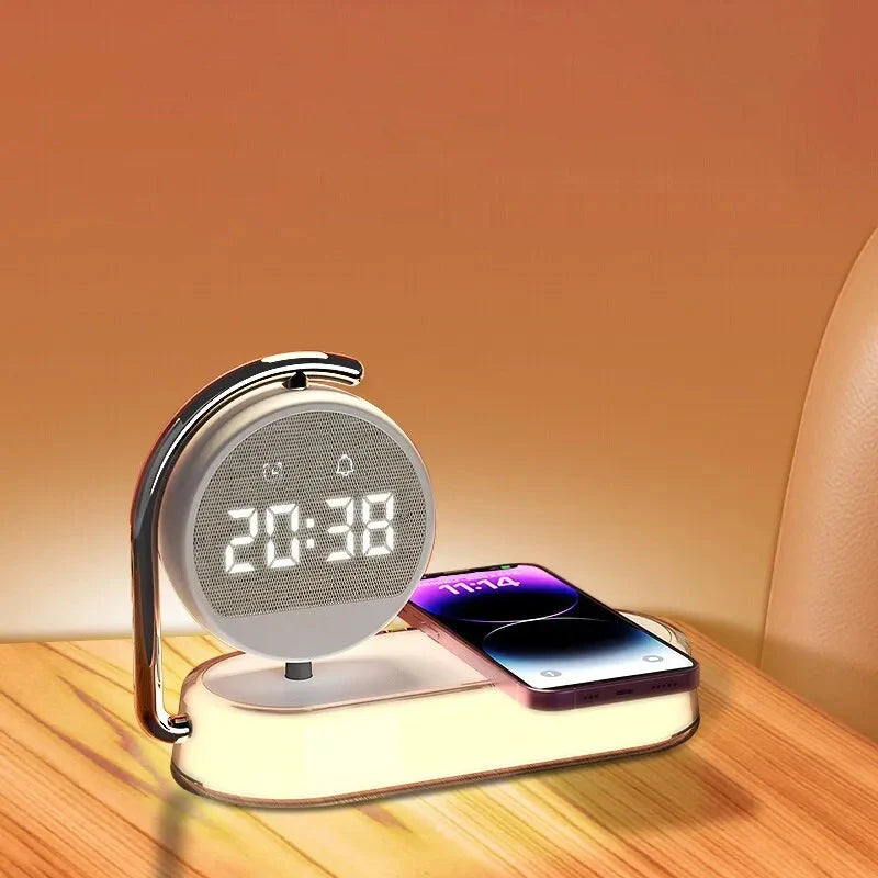 Réveil simulateur d'aube avec chargeur induction