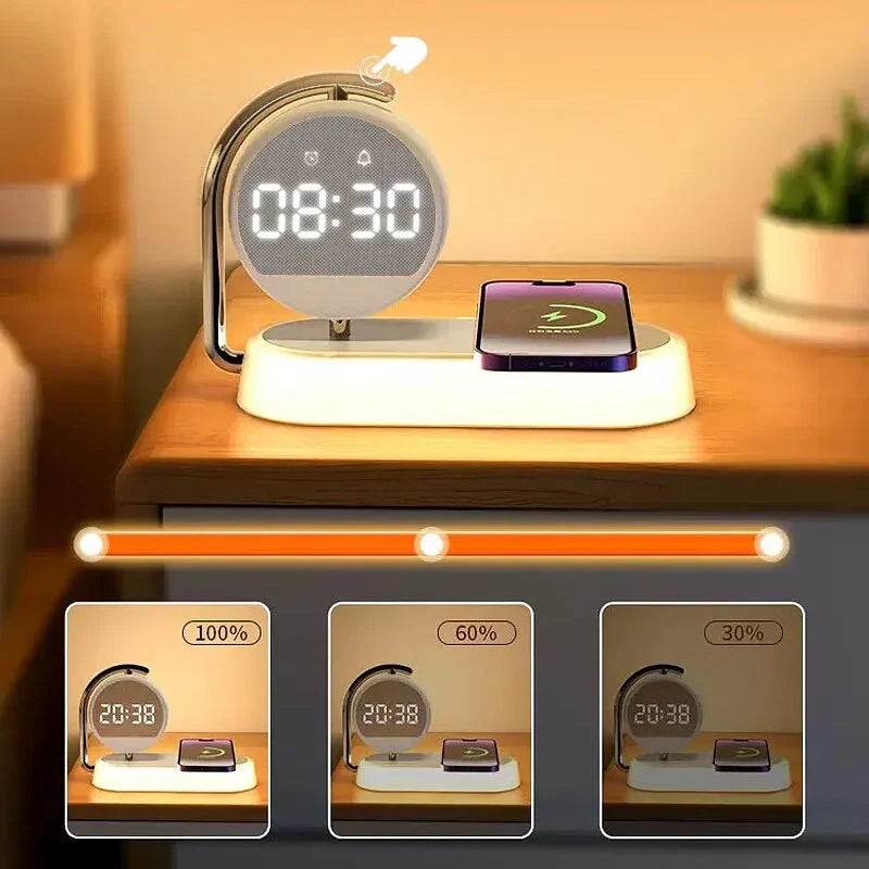 Réveil simulateur d'aube avec chargeur induction
