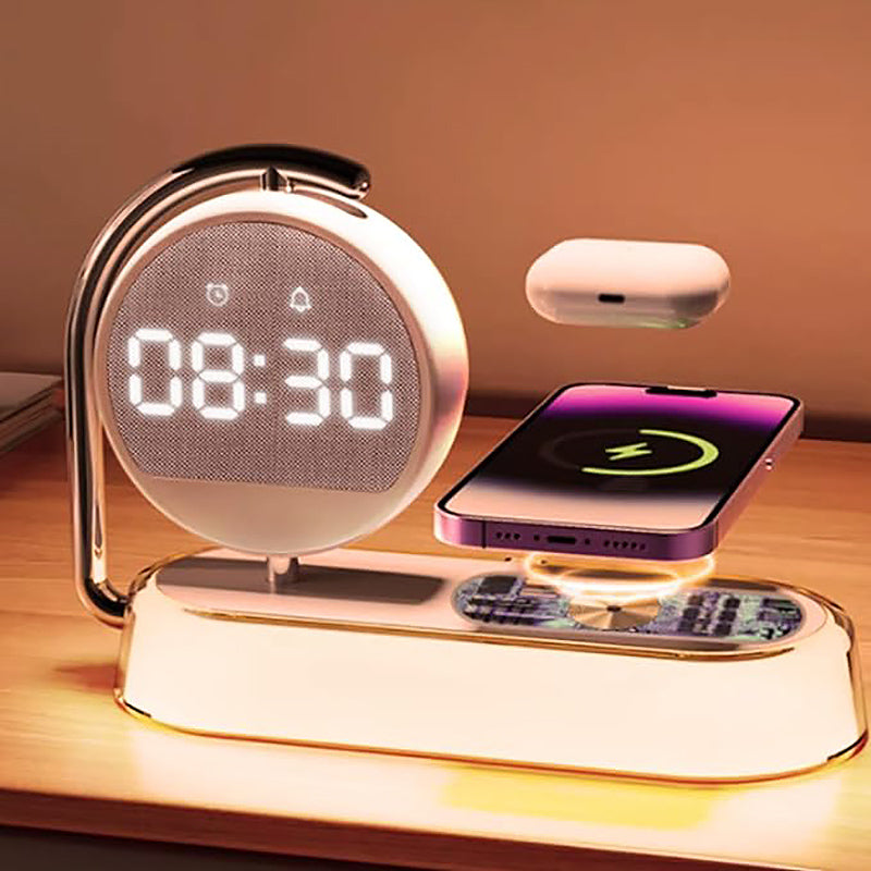 Réveil simulateur d'aube avec chargeur induction