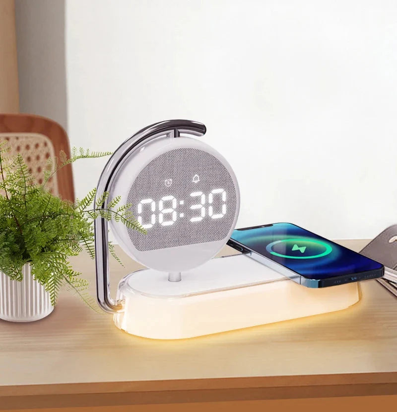 Réveil simulateur d'aube avec chargeur induction