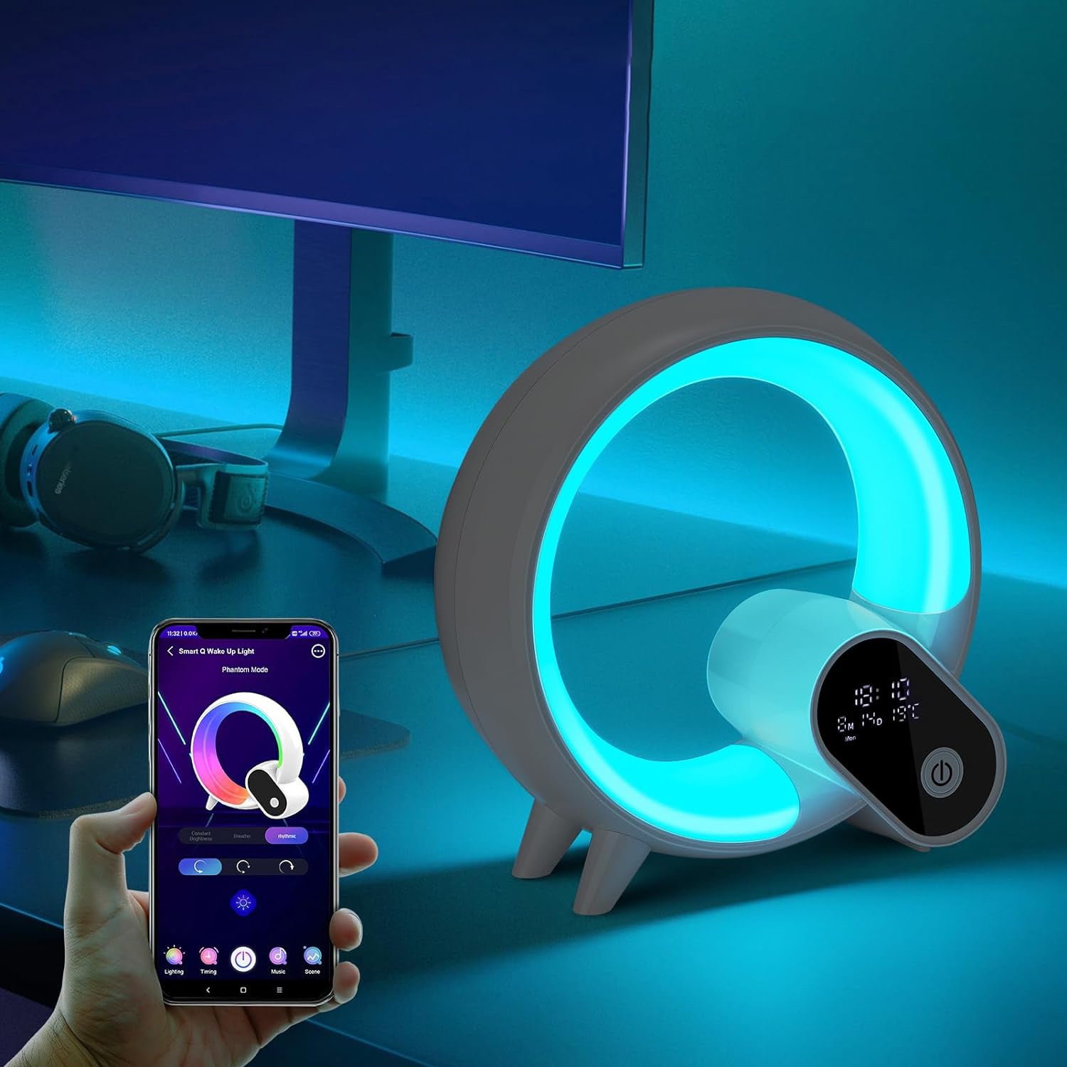 Réveil simulateur d'aube et musique de nature