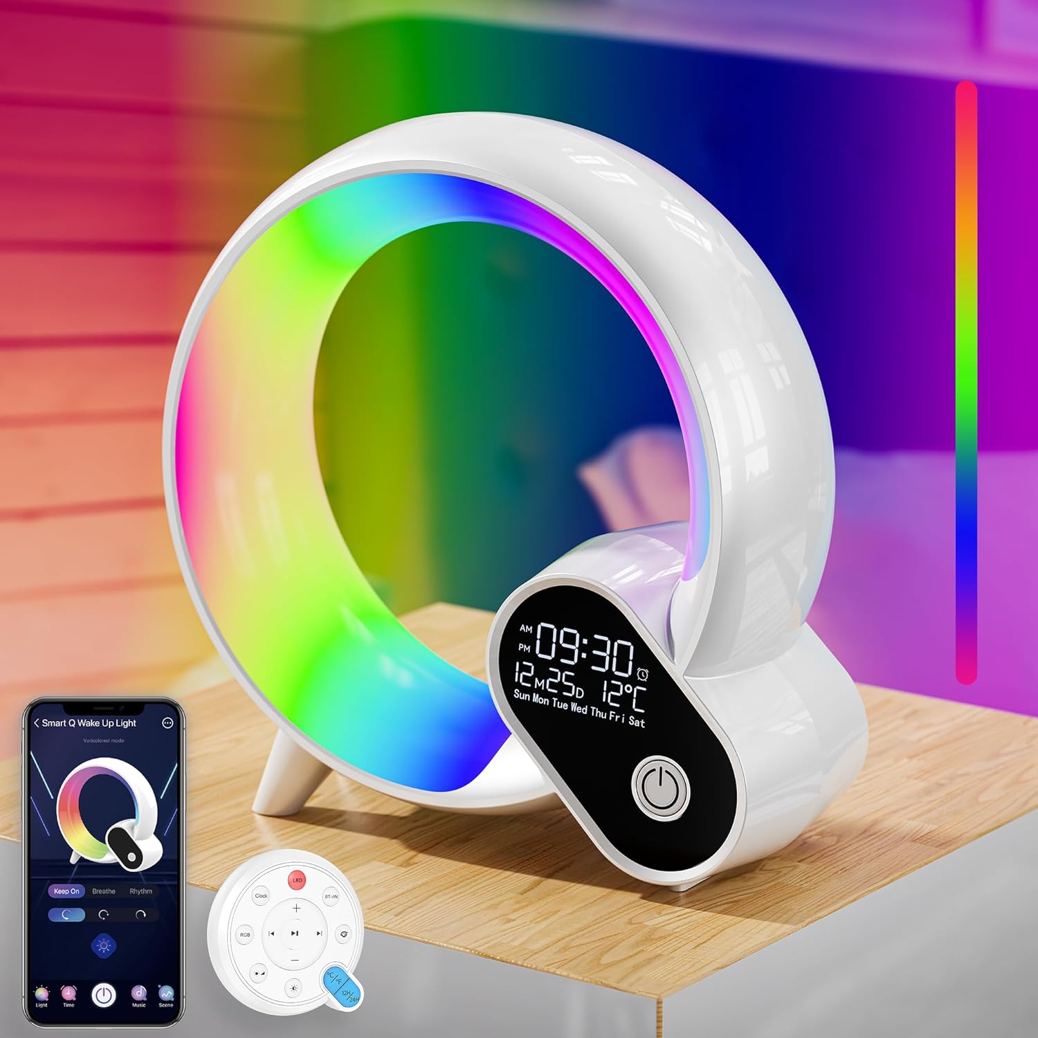 Réveil simulateur d'aube et musique de nature