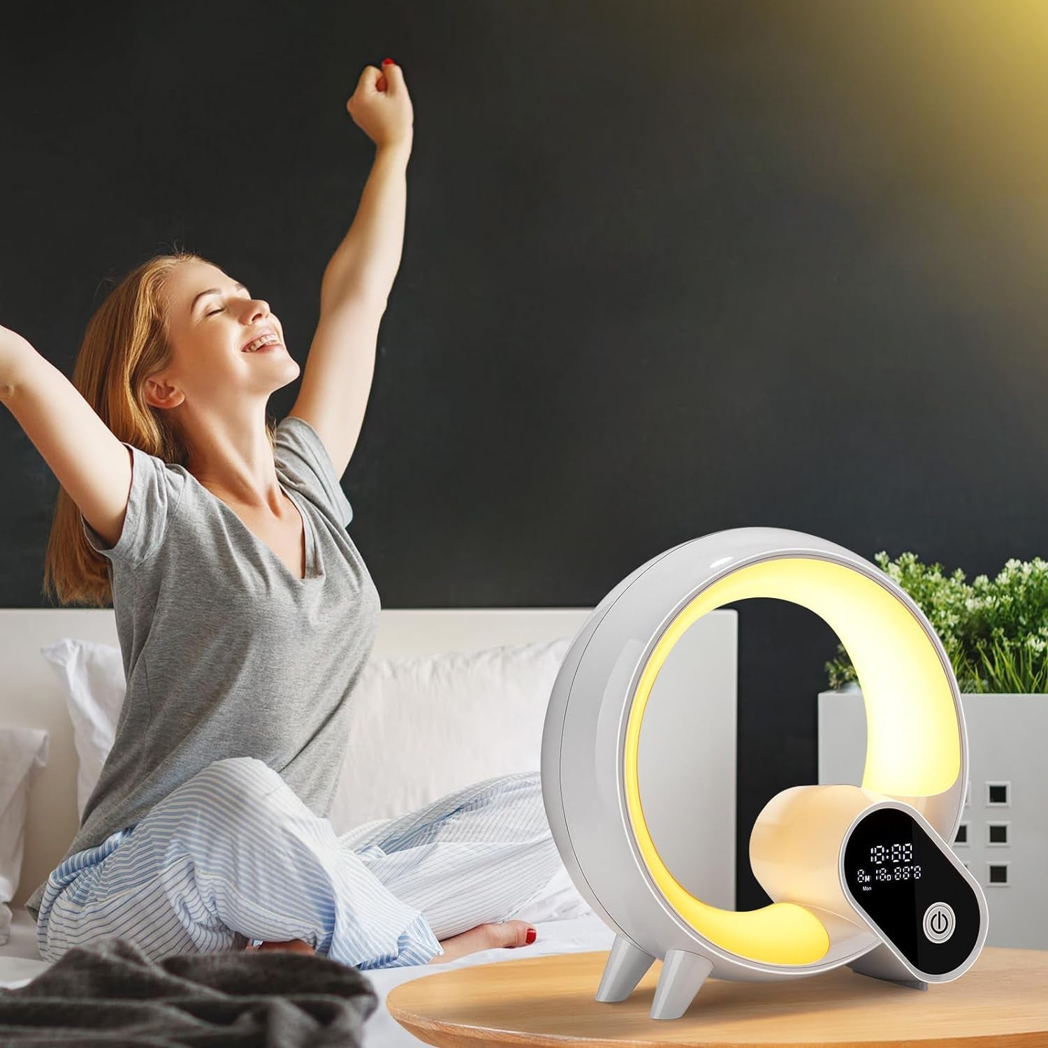 Réveil simulateur d'aube et musique de nature
