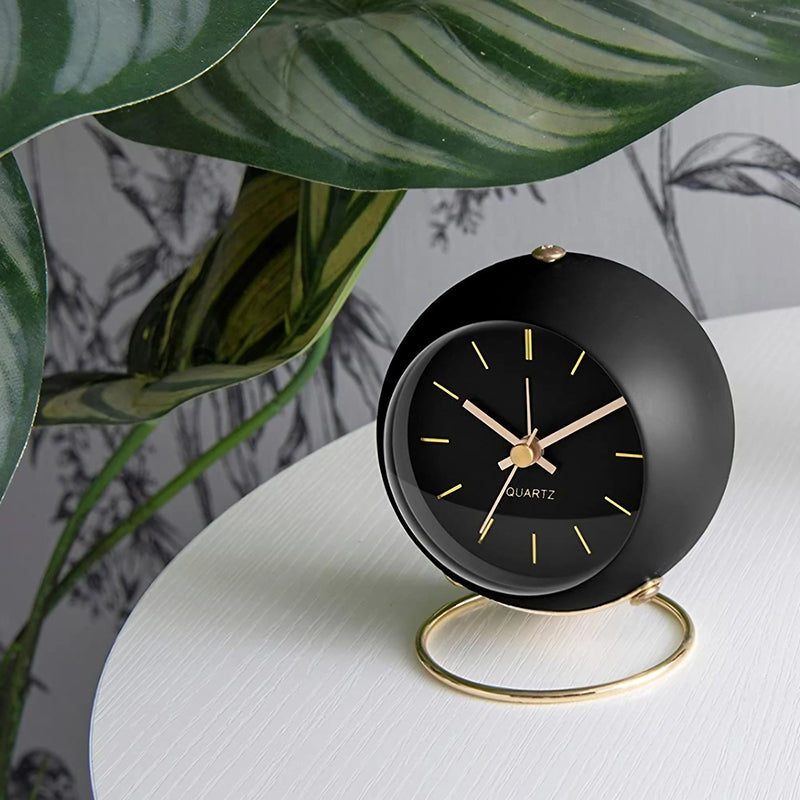 Réveil vintage noir