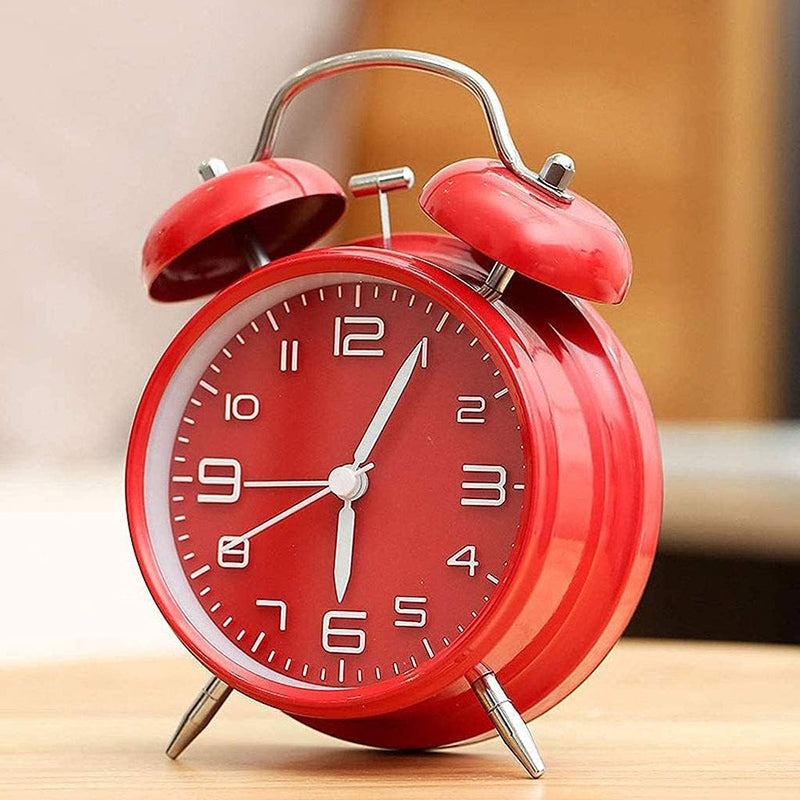 Réveil vintage rouge